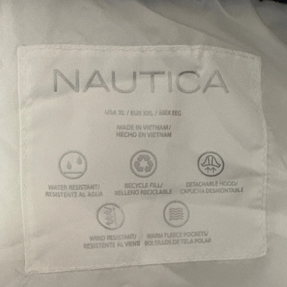 Nautica Women's White Puffer Jacket Faux Fur - Picture 7 of 7